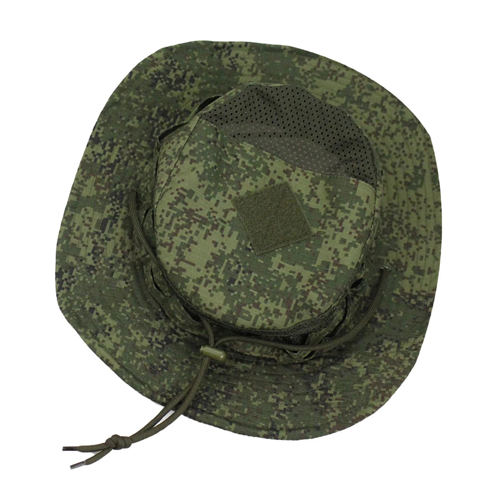 Camouflage Enthusiasts Square Pocket Camo Bonnie Cap US Bucket Benny Hats