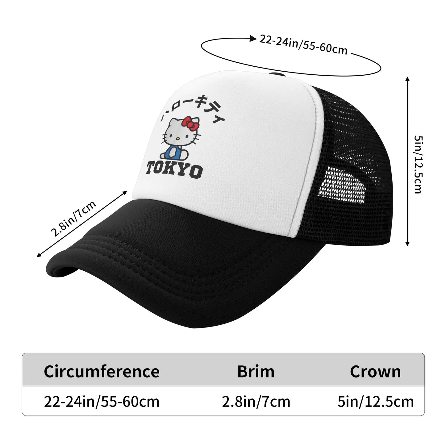 Adult Hello Kitty Tokyo Baseball Caps