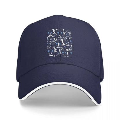 Modified Anti-Surveillance Disable Facial Recognition Pattern Baseball Cap