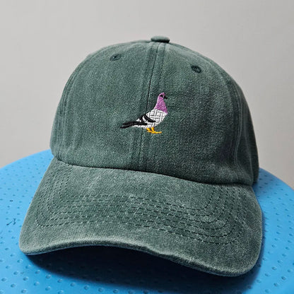 Embroidery Pigeon Design Spring vintage Baseball caps Men Women