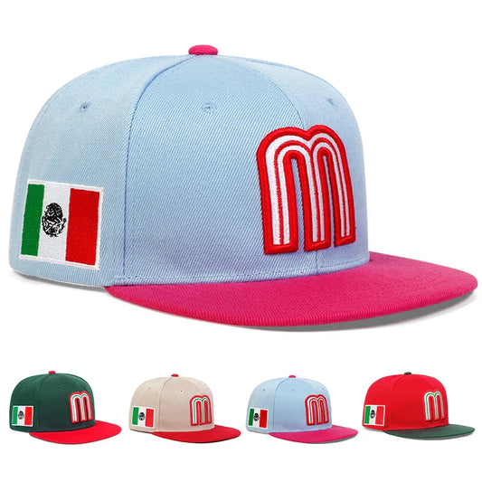 Unisex M Letter Embroidery Hip-hop Hats