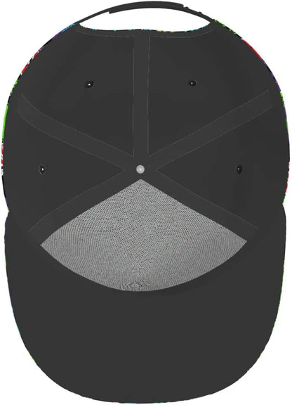 Funny Graffiti Adjustable Snapback Hat for Men Women Unisex Hip Hop Baseball Cap
