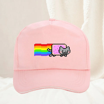 Nyan Cat Funny Meme Unisex Pattern Print Baseball Cap