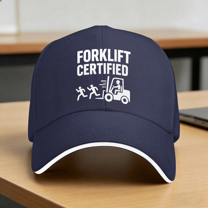 Summer Forklift Certified Funny Fork Lift Operator Baseball Cap