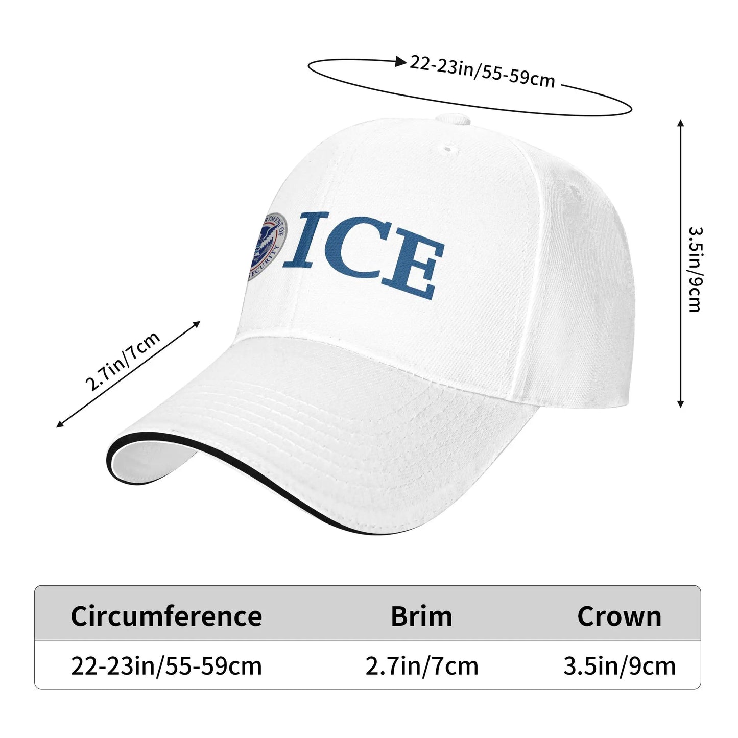 ICE Immigration and Customs Enforcement Baseball Caps