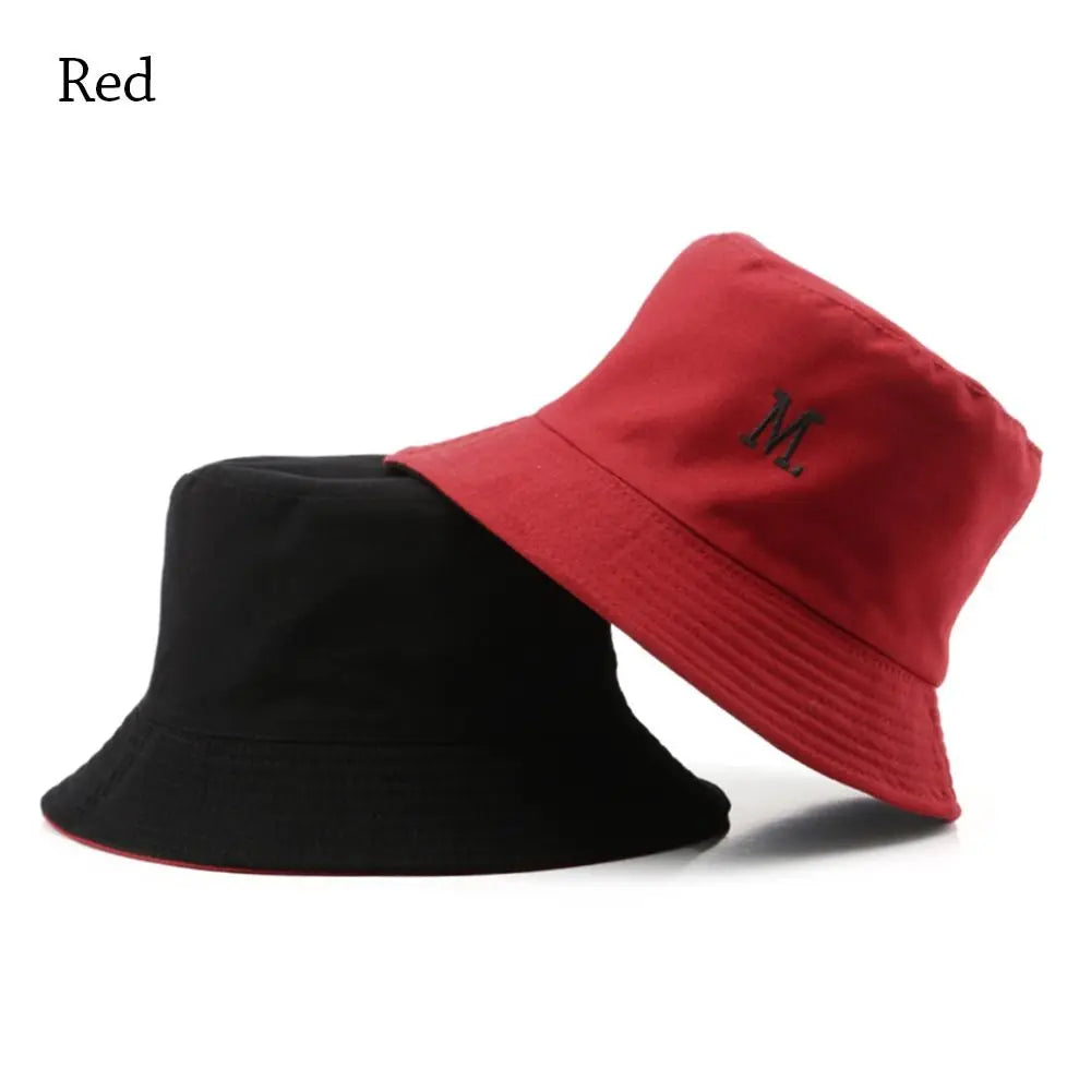 New Double-Sided Bucket Hat Women Men Sun Hat Panama Cap