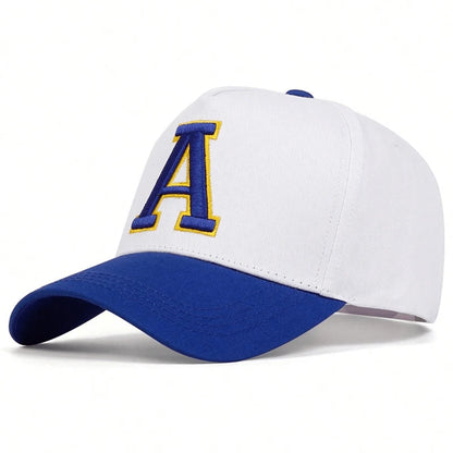 Unisex Stereoscopic A Letter Embroidery Baseball Caps Sunscreen Hat