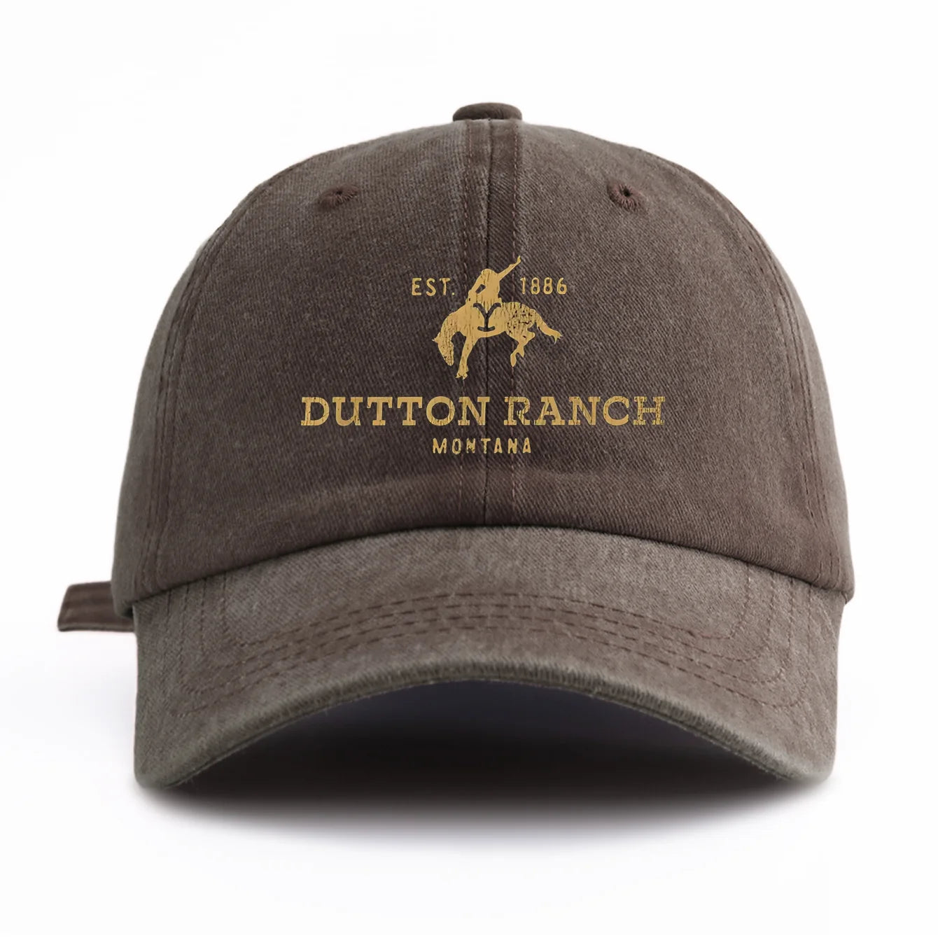 Dutton Ranch Print Washed Baseball Cap For Adults