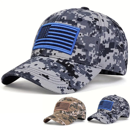 Unisex US Flag Embroidery Baseball Caps Spring Autumn Outdoor