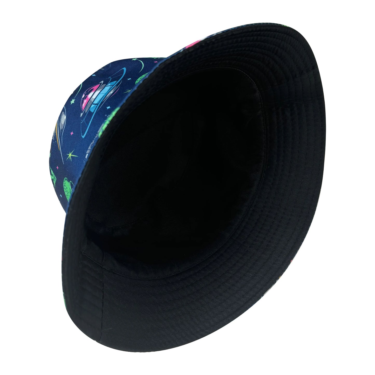 New Cartoon Alien Pattern Fisherman Hat, Stylish Bucket Hat