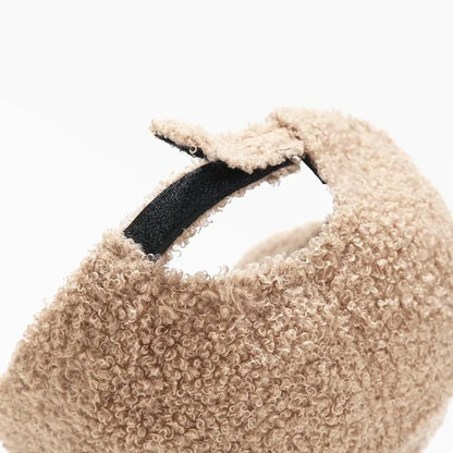 Women's Solid Color Winter Baseball Cap - Soft Lamb Wool