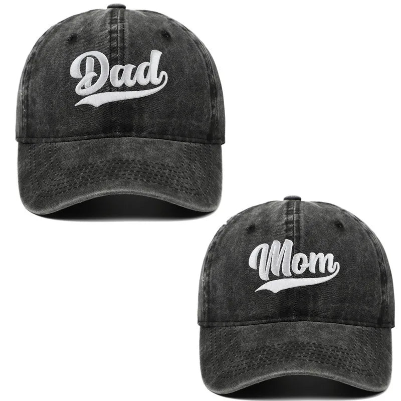 Fashion DAD MOM Embroidery Baseball Caps