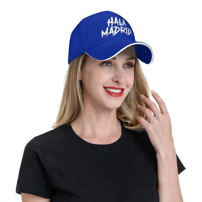 Hala Madrid Letters Print Sandwich Baseball Cap