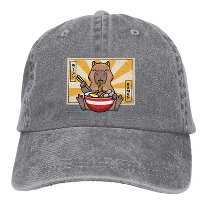 Capybara Multicolor Hat Peaked Women's Cap Ramen Personalized Visor Baseball Hat