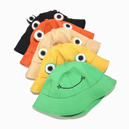 Froggy Bucket Hat Cap Cute Outdoor Sun Hat