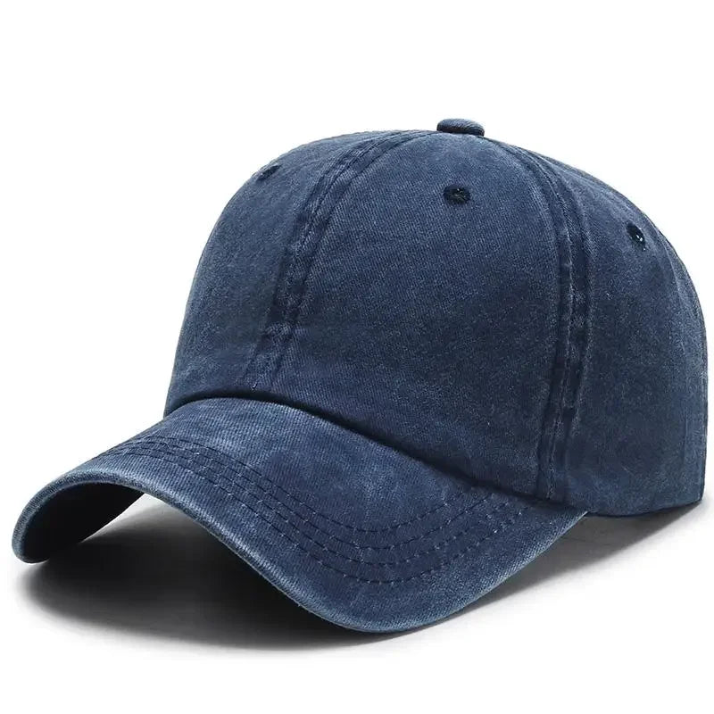 New Unisex Cap Plain Color Washed Cotton