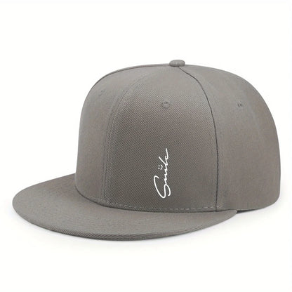 Lettered Smiley Face Print Stylish Baseball Cap For Men And Women