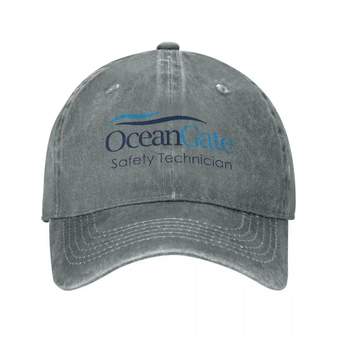 Vintage OceanGate Safety Technician Baseball Cap Unisex Style Distressed Washed Headwear
