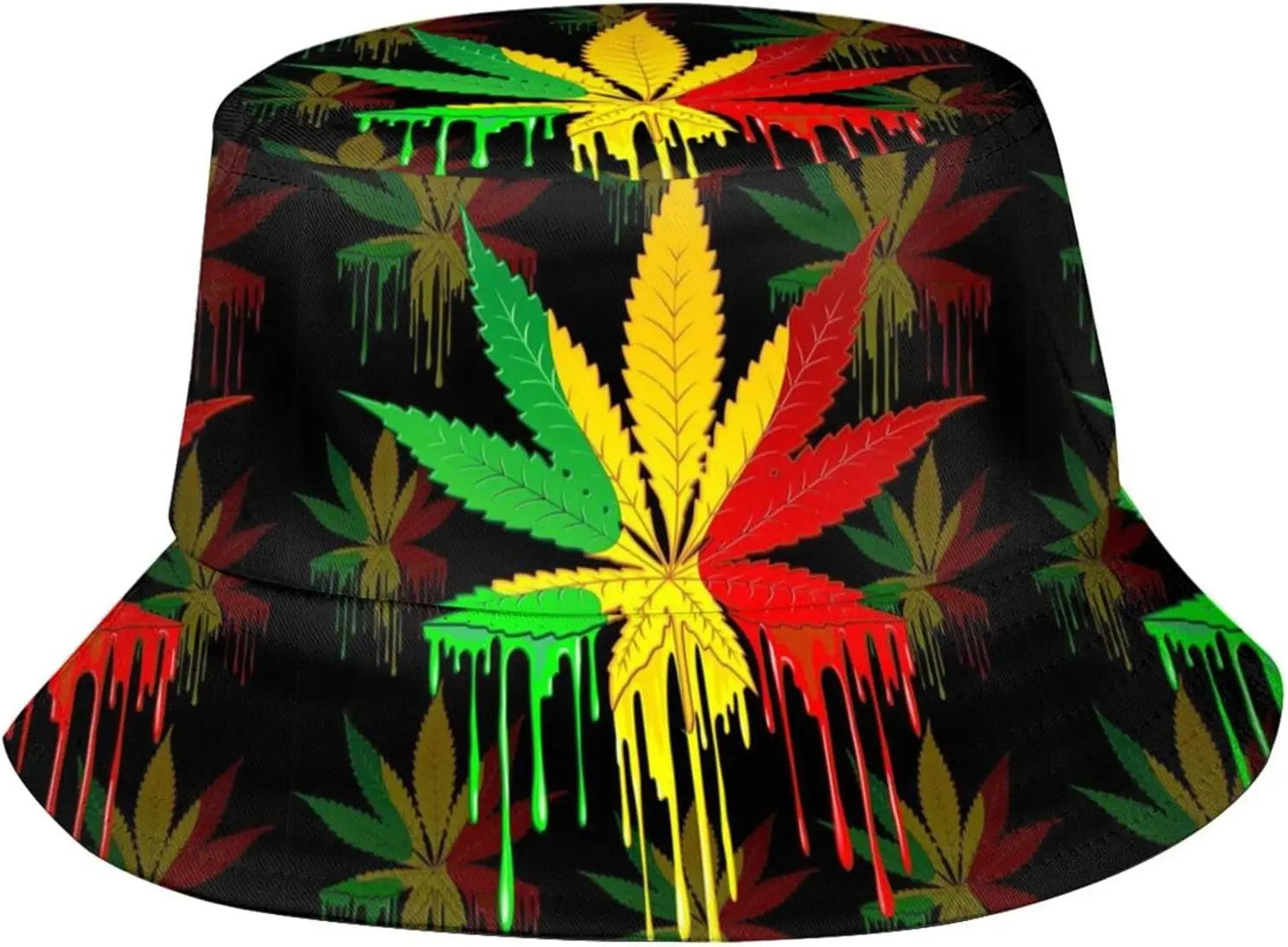 Jamaica Flag Jamaican Bucket Hat Wide Brim UV Protection Sun Hat