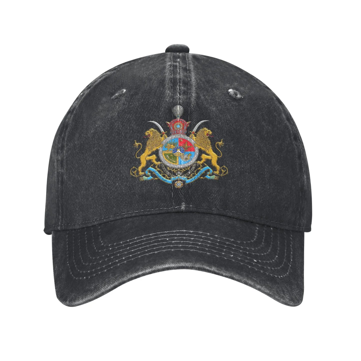 Casual Iranian Imperial Coat of Arms Of Iran Pahlavi Dynasty Baseball Caps
