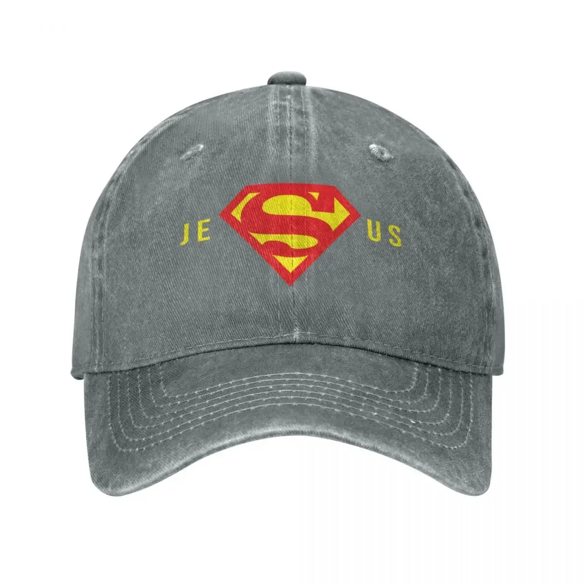 Super Jesus Washed Baseball Cap Hat Men Women Christian God Cap Spring Autumn Vintage Casquette Gorras