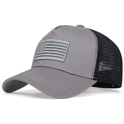 Flag Mesh Baseball Cap Summer Breathable Hat