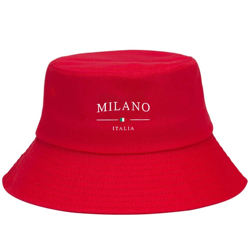 Milano Print Sun Protection Urban Street Style Casual Bucket Hat