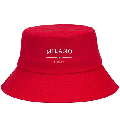 Milano Print Sun Protection Urban Street Style Casual Bucket Hat