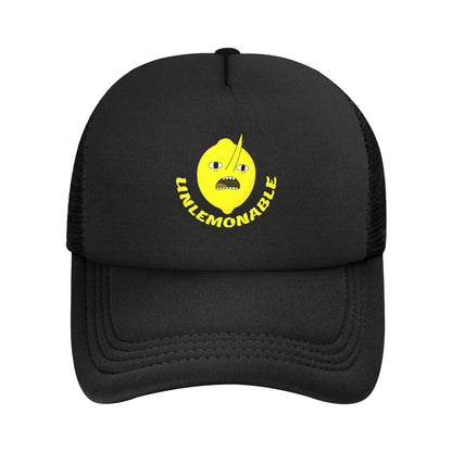Adult Cartoon Lemongrab Trucker Cap Mesh Baseball Caps