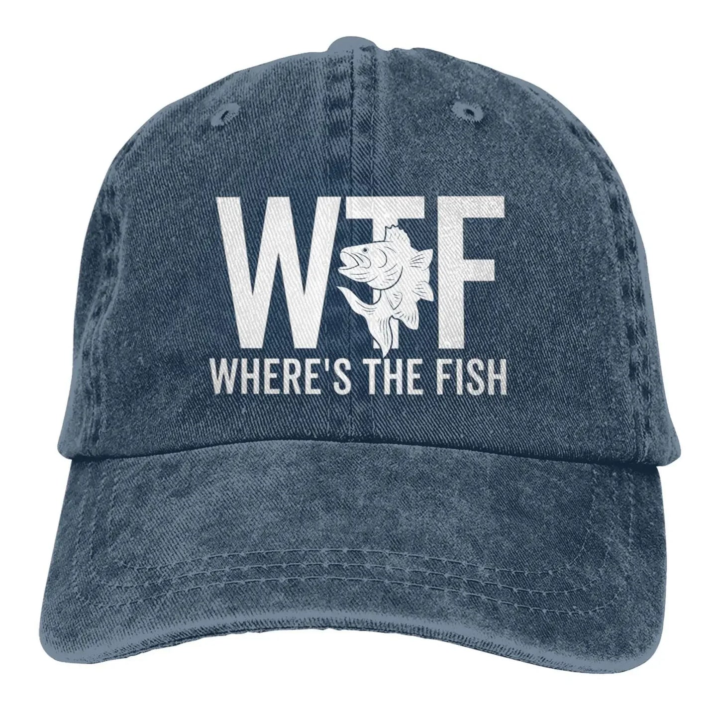 WTF Where's The Fish Hat Women Baseball Hat