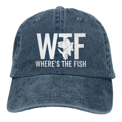WTF Where's The Fish Hat Women Baseball Hat