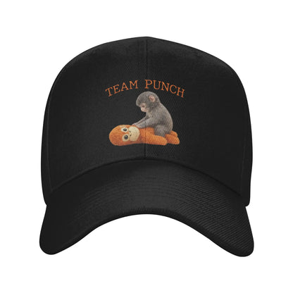 Sad Monkey Punch Meme With An Orange Toy Cap Baseball Cap For Men Women