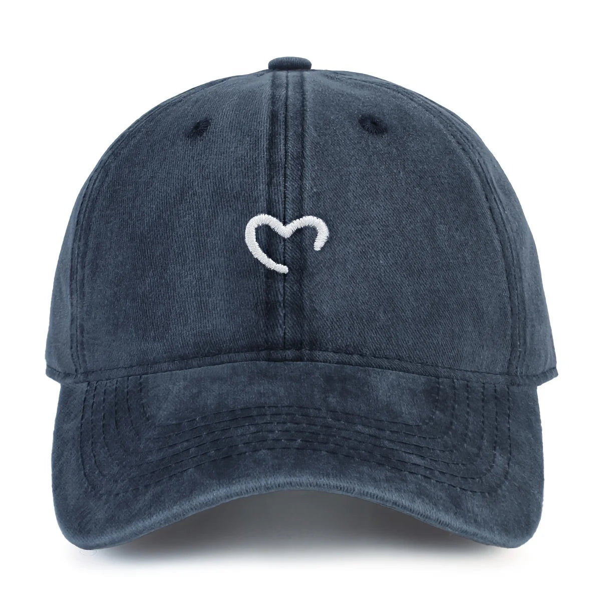 Women's Heart-Shaped Embroidered Baseball Cap