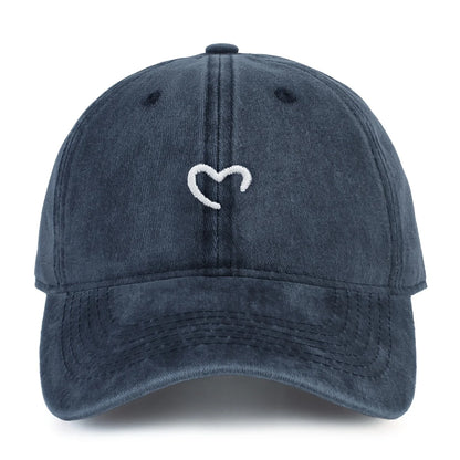 Women's Heart-Shaped Embroidered Baseball Cap