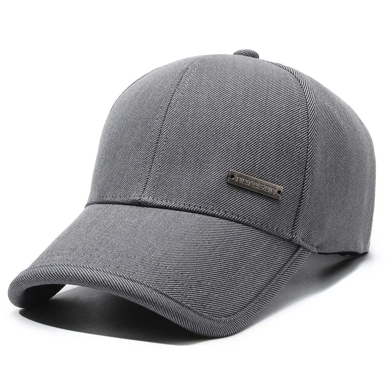 New Black Baseball Caps For Men Women Sunhat Solid Letter Sunscreen Cap