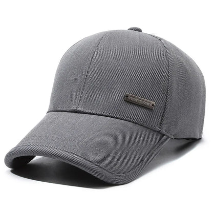 New Black Baseball Caps For Men Women Sunhat Solid Letter Sunscreen Cap