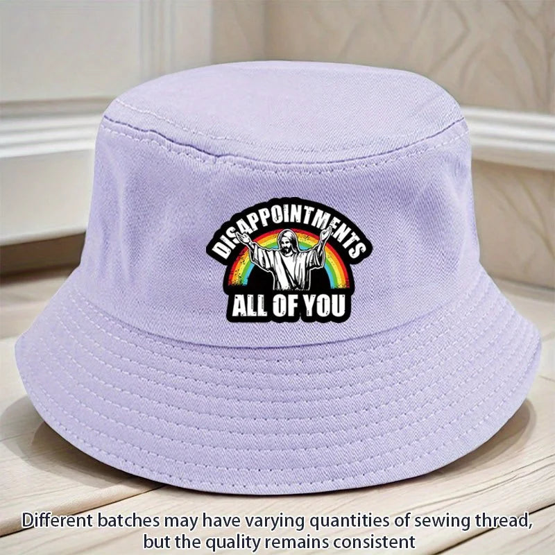 Jesus and Rainbow Pattern Fisherman's Hat