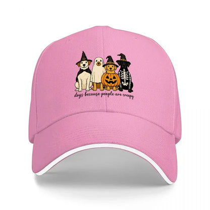 Halloween Ghost Pumpkin Skeleton Baseball Cap