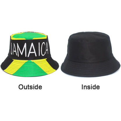 JAMAICA Flag Print Bucket Hat