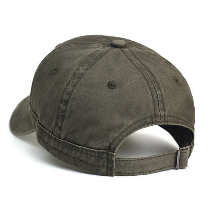 Washed Cotton Baseball Cap Men Women Casual Vintage