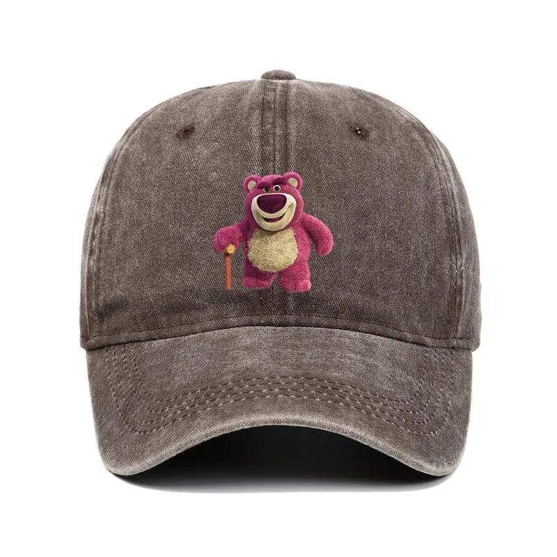 Cartoon Washed Lotso Print Baseball Cap