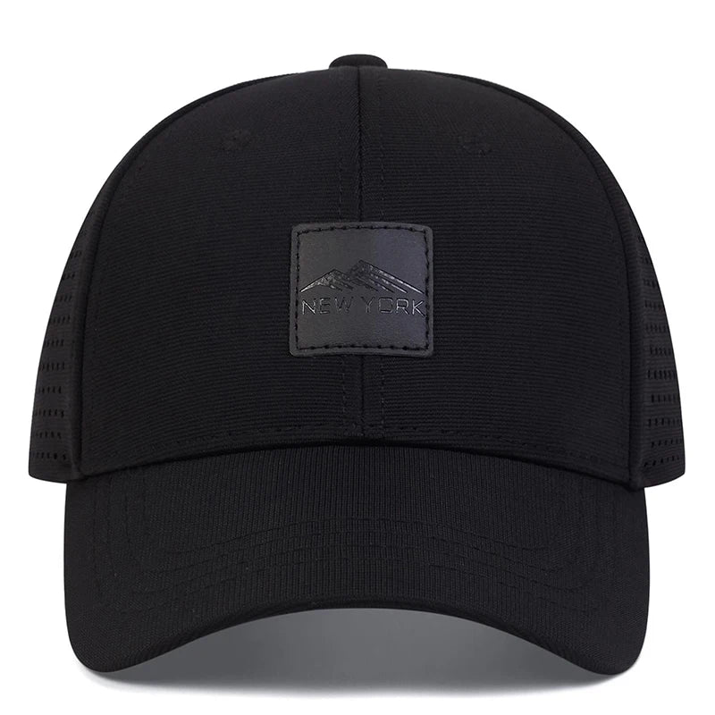 Unisex NEW YORK Label Laser Hollowed Out Baseball Cap