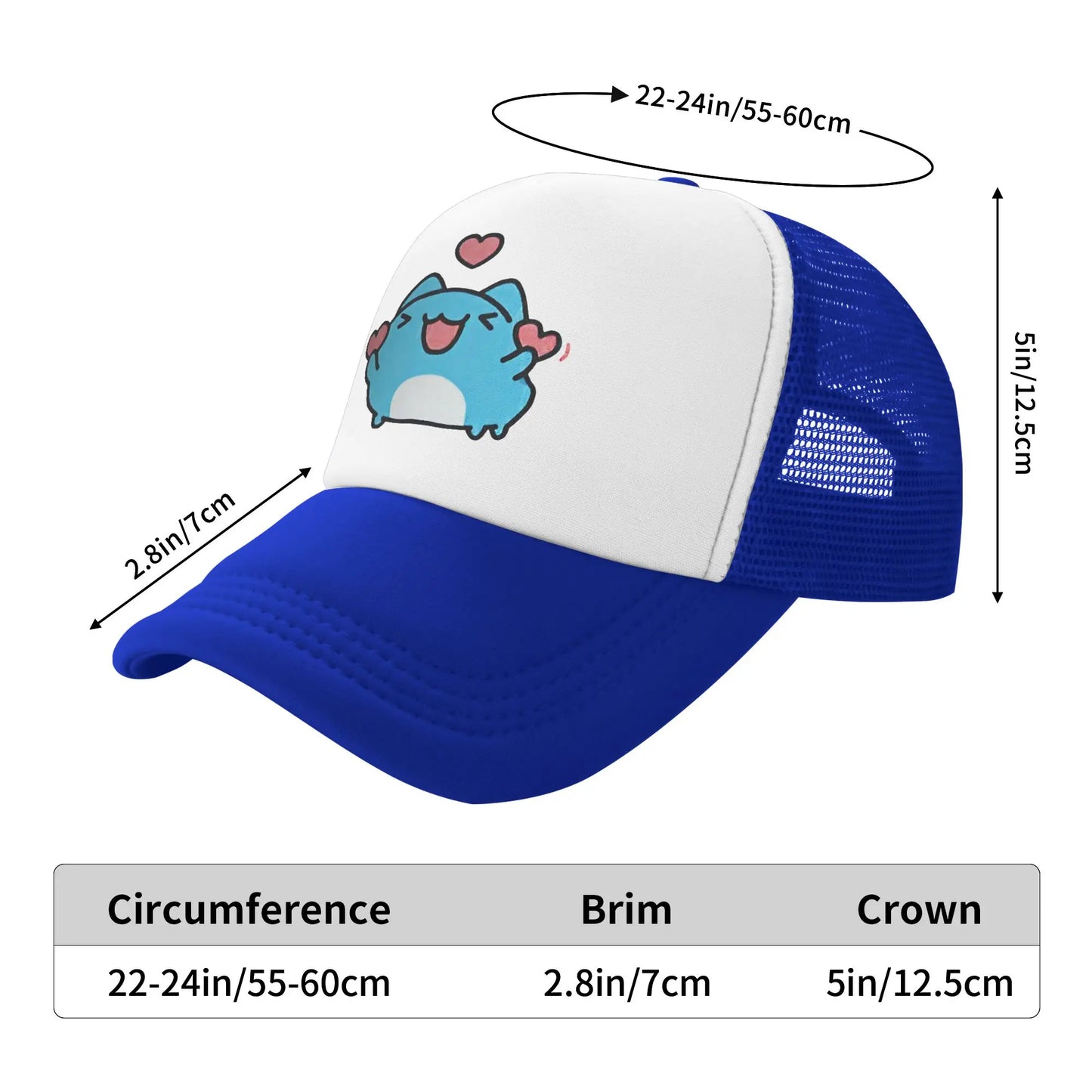 Bugcat Capoo Characters Trucker Hats Baseball Cap