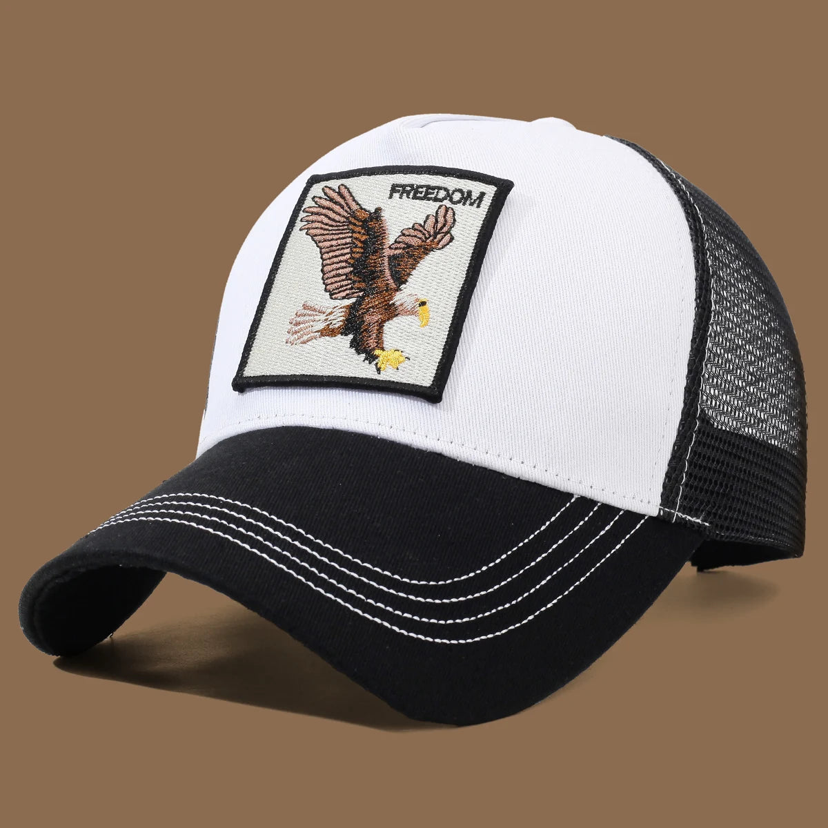 Unisex Baseball Cap With Eagle Embroidery & Applique