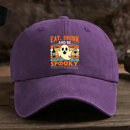 Halloween Ghost Graphic Baseball Cap