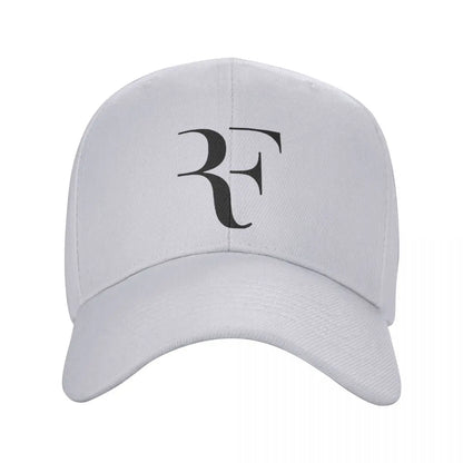 RF Roger Federer Patch Tennis Hats Curved Baseball Caps