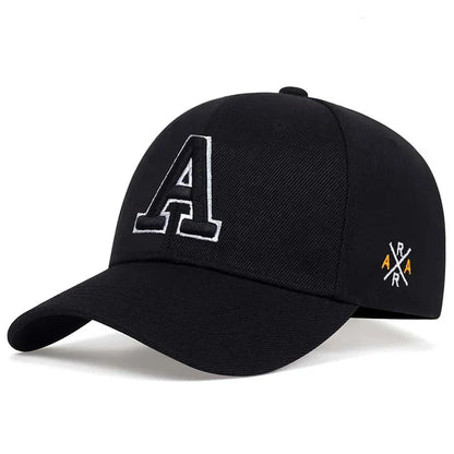 Unisex A Letter Side Ar Embroidery Baseball Caps
