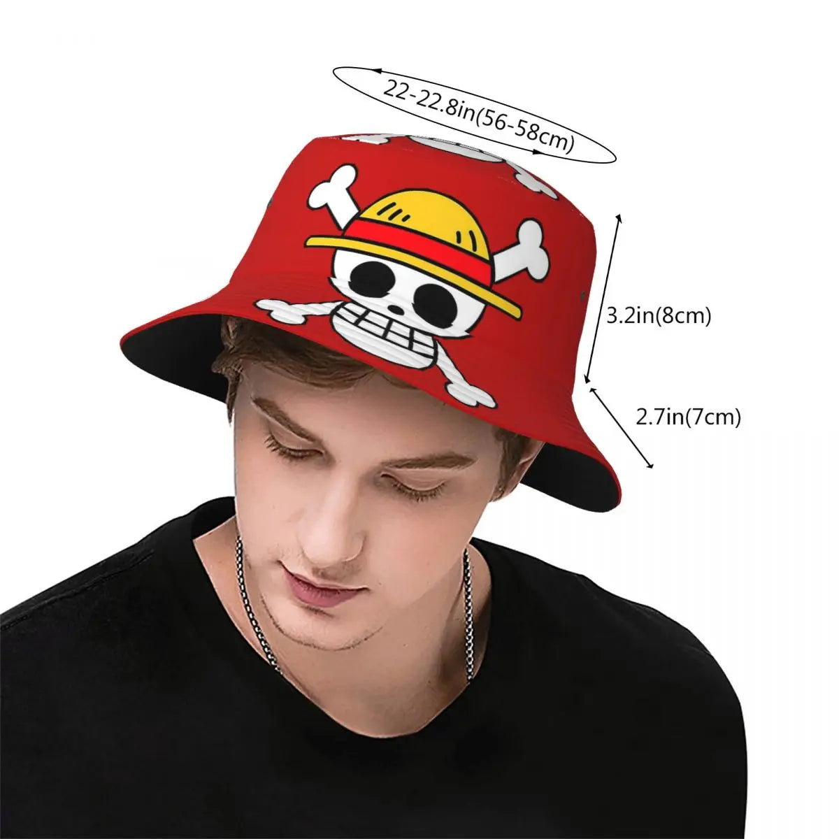 One Piece Skull Pirate Flag Bucket Hat