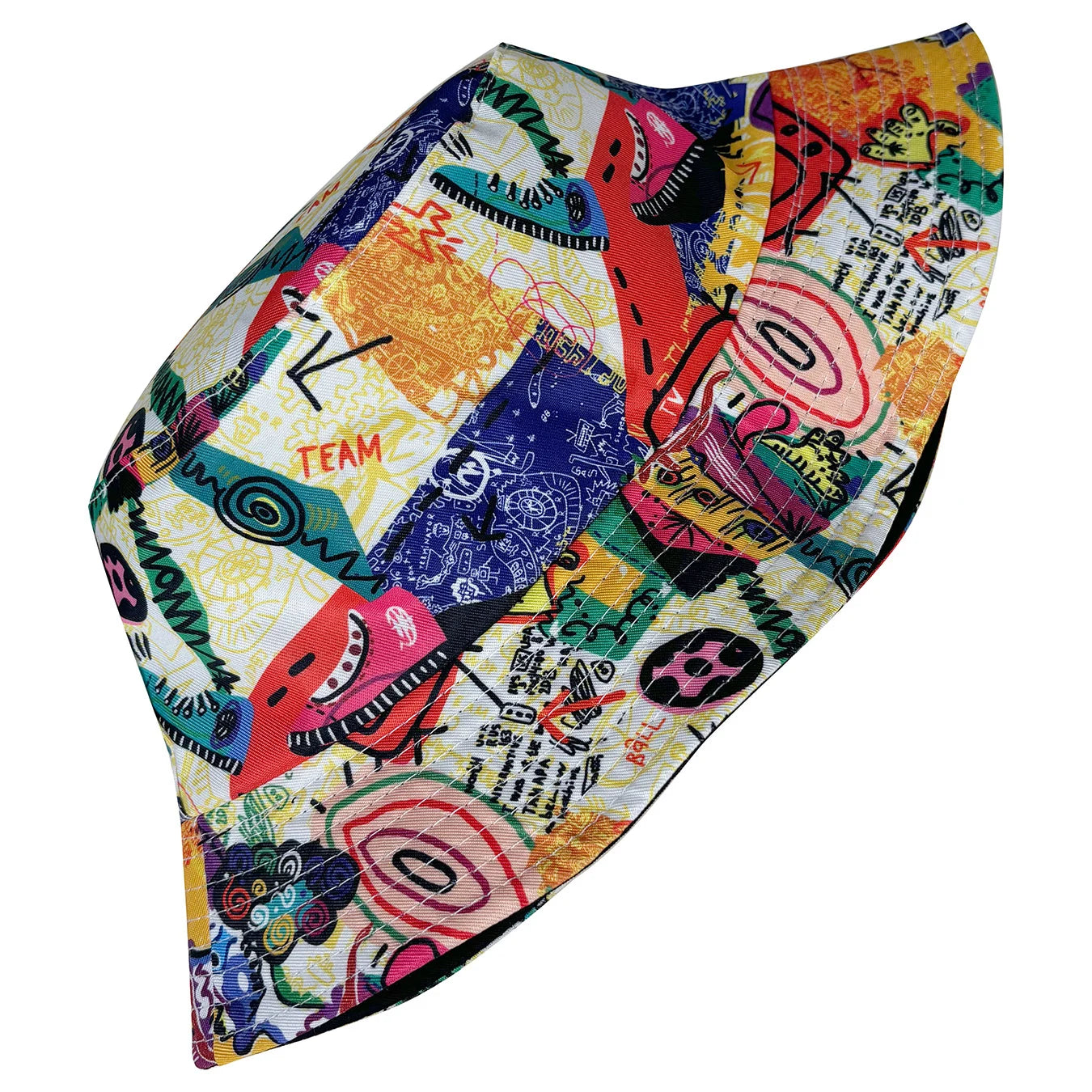 Street Graffiti Fisherman Hat, Reversible Sun Hat, Foldable Fashion Bucket Hat