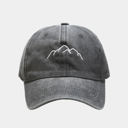 New Mountain Range Embroidery Mens Womens Baseball Caps
